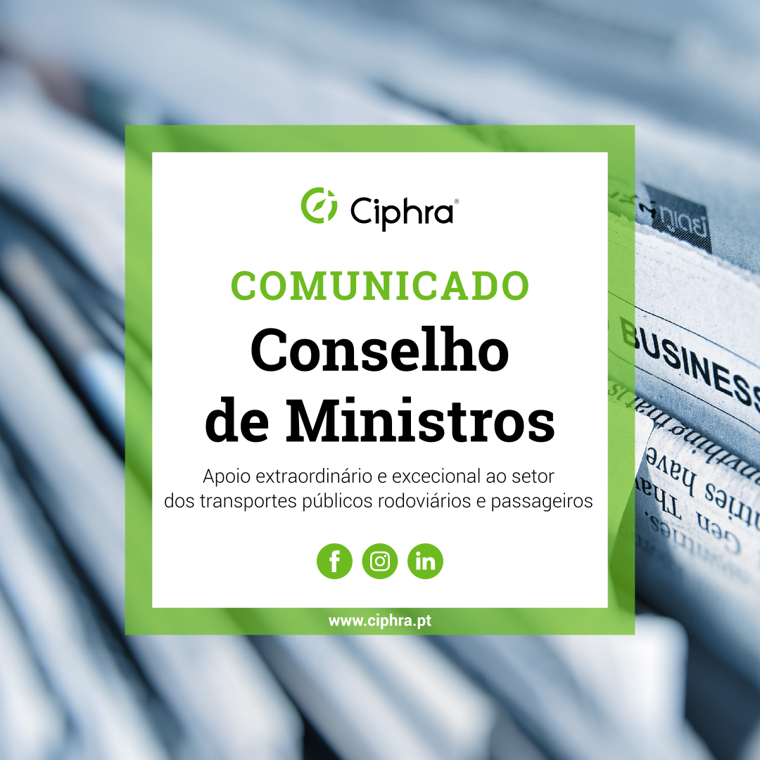 O Concelho de Ministros aprovou a criação do apoio extraordinário e excecional ao setor dos transportes públicos rodoviários de passageiros O Concelho de Ministros aprovou a criação do apoio extraordinário e excecional ao setor dos transportes públicos rodoviários de passageiros